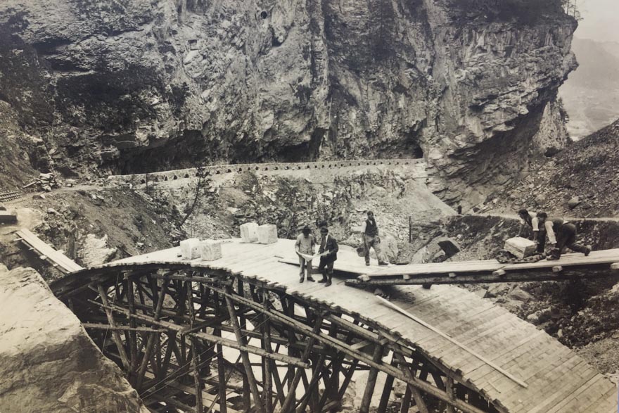 Chlusenstrasse Foto Bau Chlusenbrücke