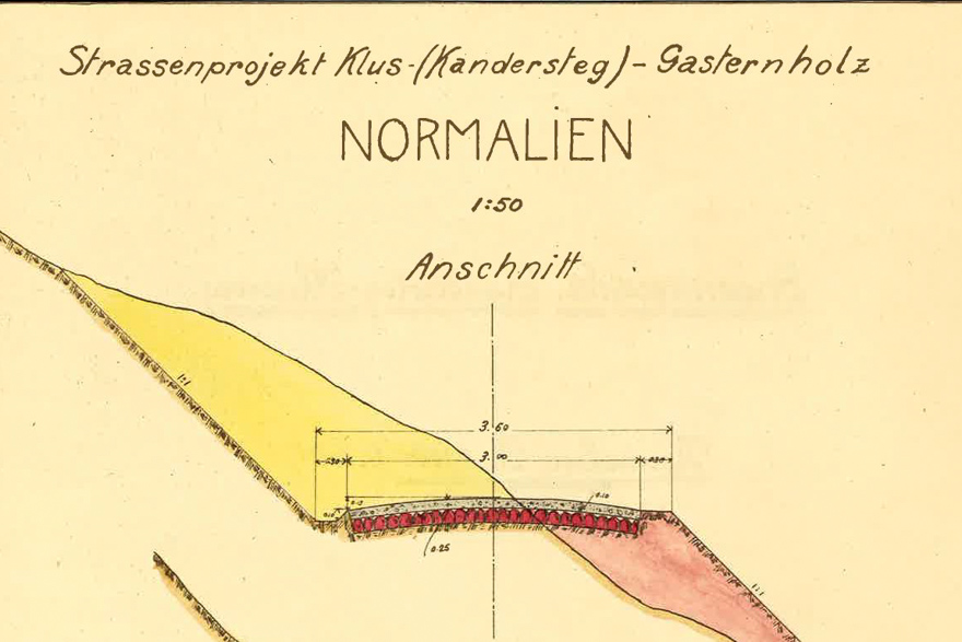 Chlusenstrasse Normalien Anschnitt 1924