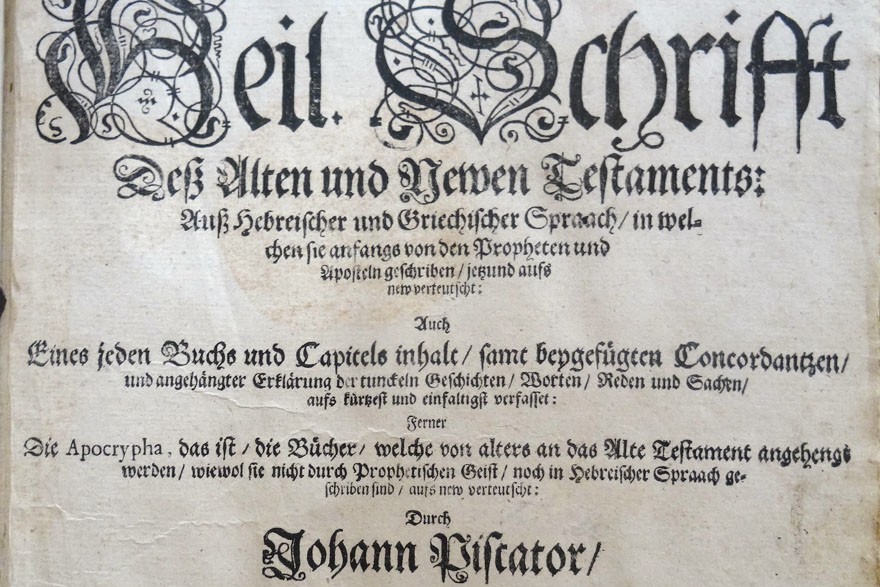 Piscator Bibel Gasterntal